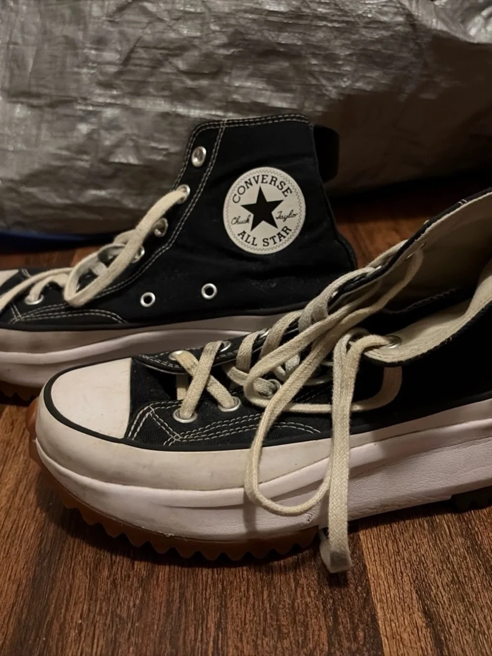 Converse Black and White Kids High-Top Sneakers